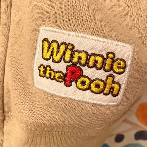 Disney's Winnie the Pooh Embroidered Patches Full-Zip Hoodie Size XXL - Picture 9 of 11